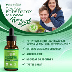 Glass of water with chlorophyll drops for daily wellness