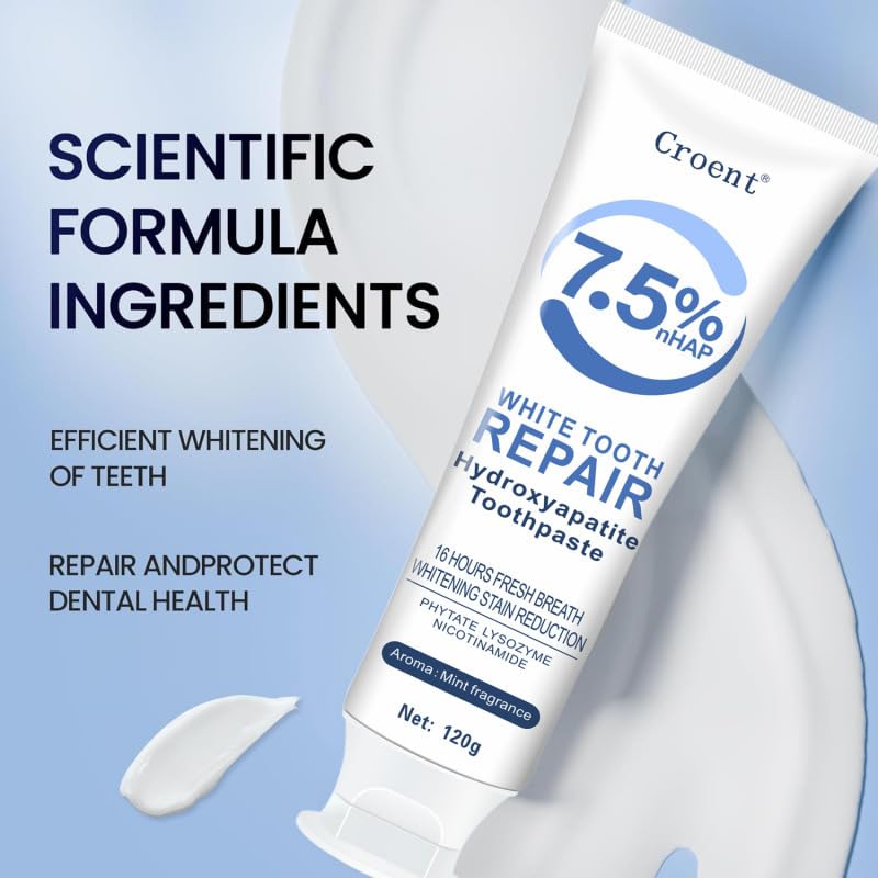 Daily-use hydroxyapatite toothpaste in tube