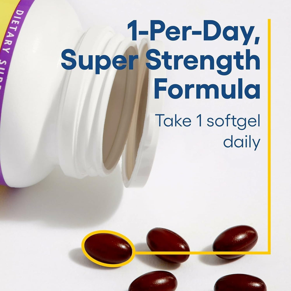 Daily usage instructions for ubiquinol 200 mg softgels