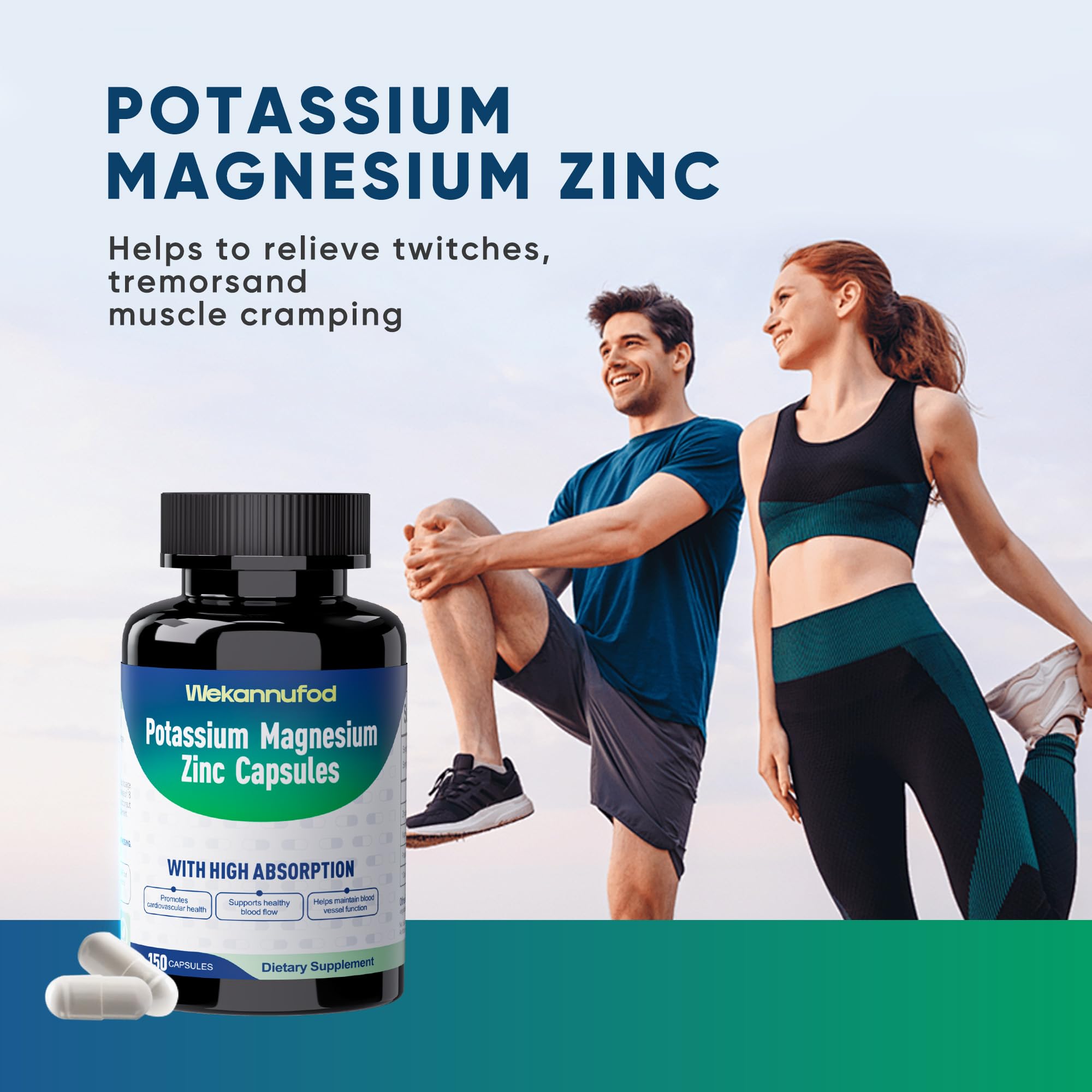 Lifestyle scene with Potassium Magnesium Supplement in daily routine