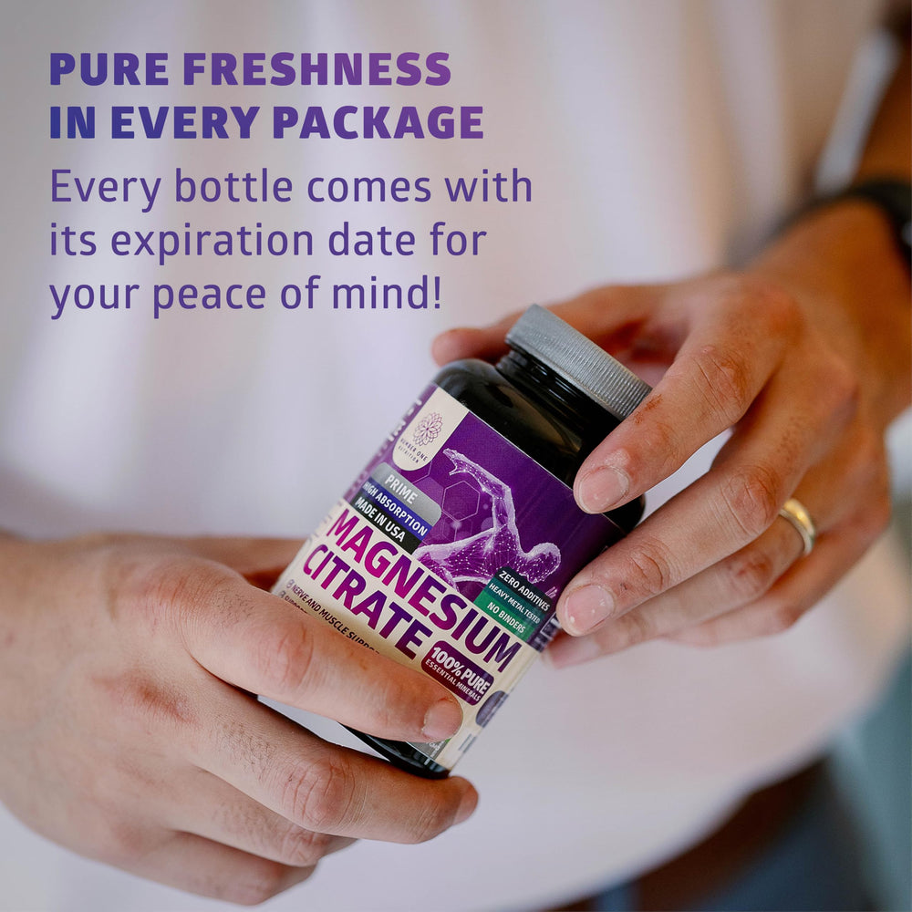 Daily-use magnesium citrate capsules for energy support