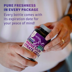 Daily-use magnesium citrate capsules for energy support