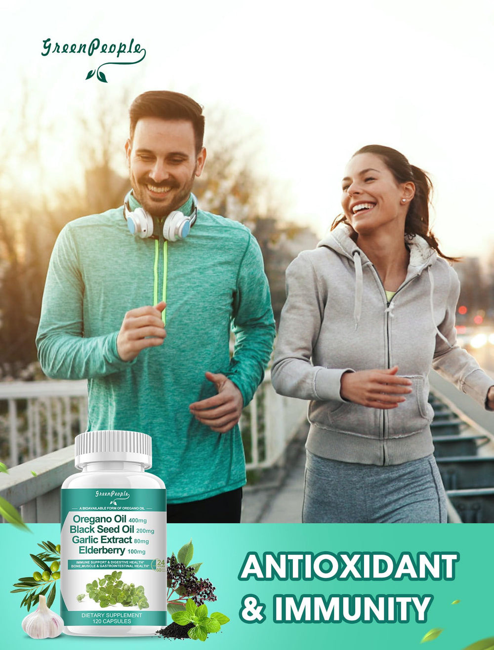 Lifestyle image of daily wellness capsules
