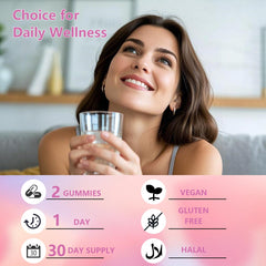 Lifestyle scene showing daily wellness routine with gummies