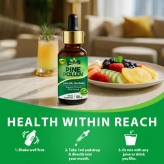 Daily wellness pine pollen drops for adults