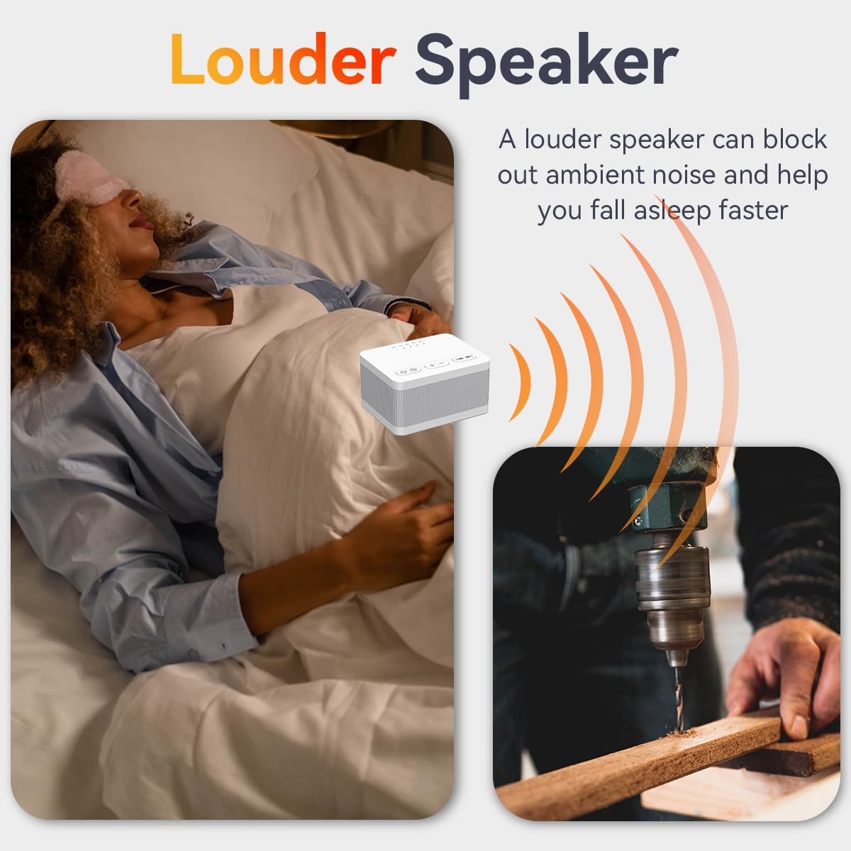 DailyBody Sound Machine compact design suitable for bedside or travel.