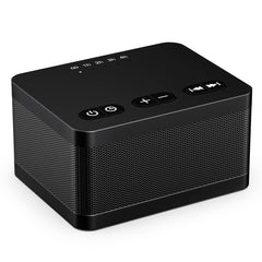 DailyBody Sound Machine front view in black, compact bedside design.