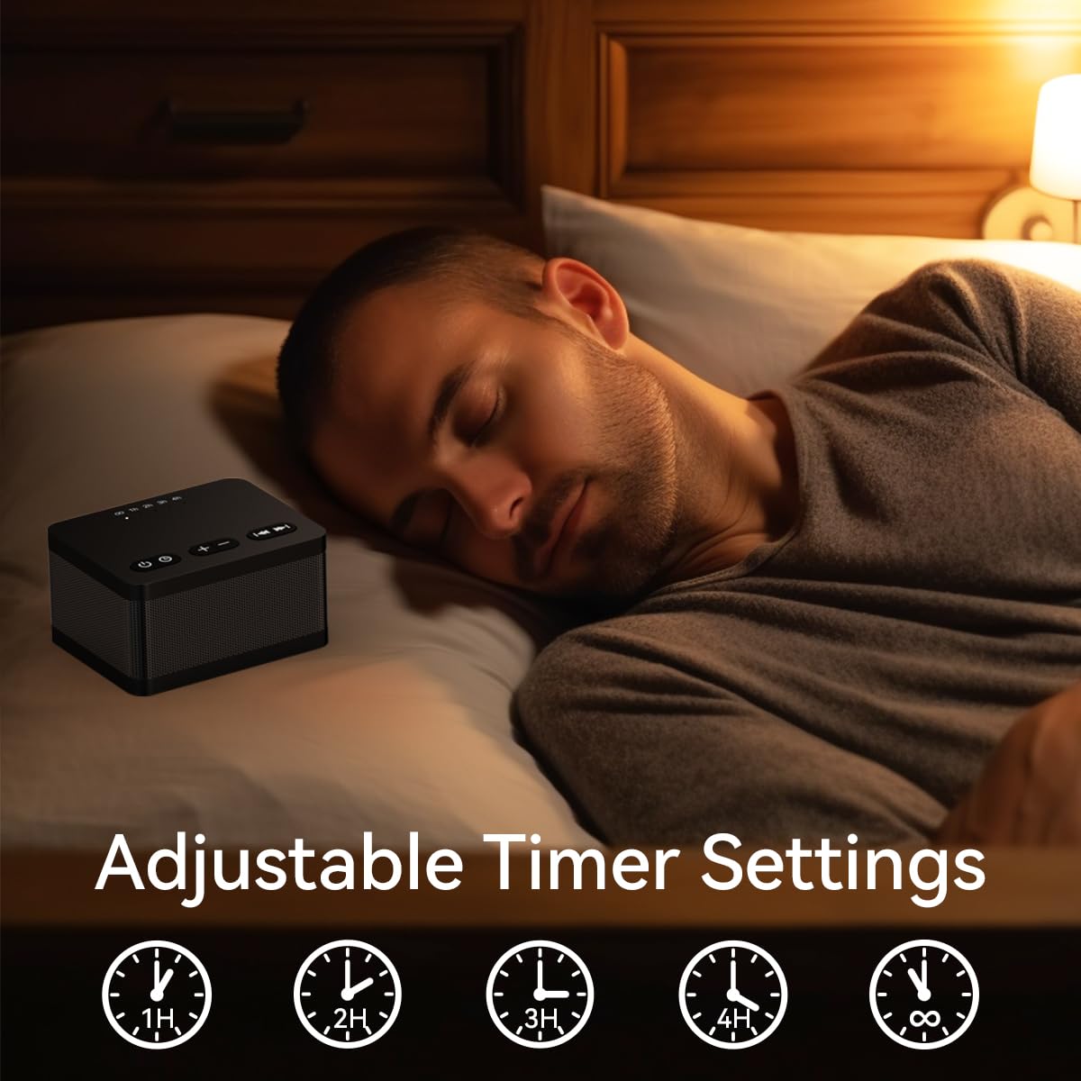 DailyBody Sound Machine timer settings displayed for easy scheduling.