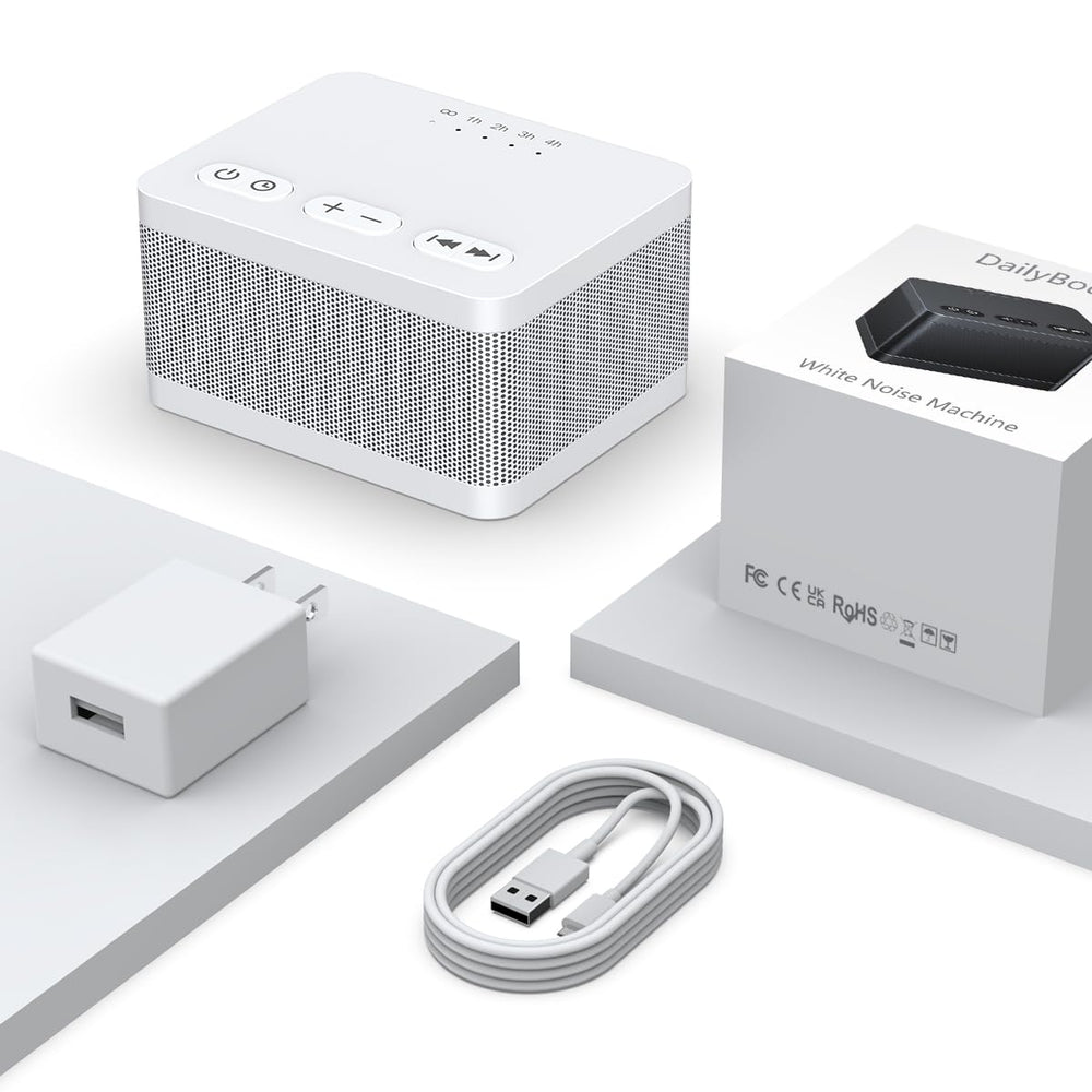 DailyBody Sound Machine with USB-C charging for reliable power on the go.