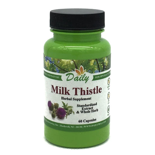 Milk Thistle Seed Extract 250 mg and Seed Powder 250 mg per capsule