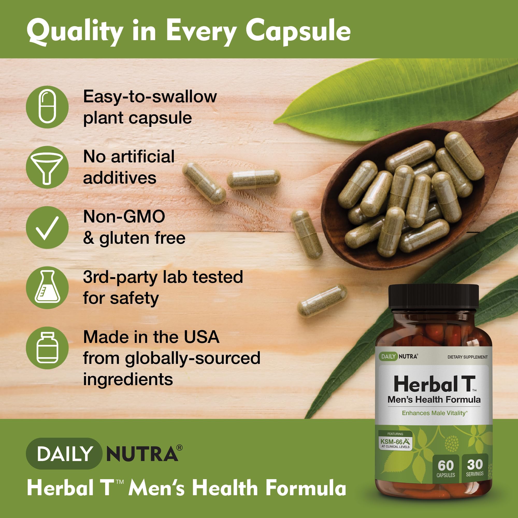 KSM-66 Ashwagandha extract in DailyNutra Herbal T