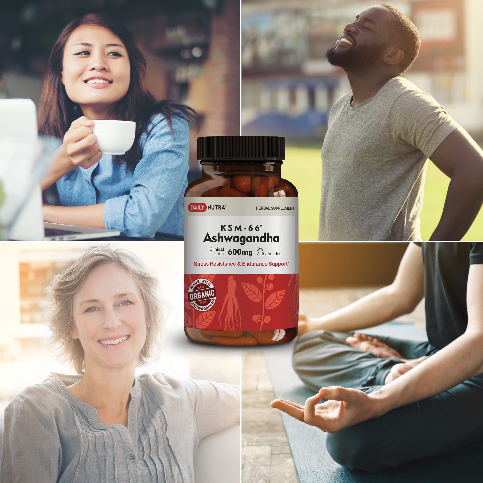 Vegan, gluten-free supplement bottle emphasizing no fillers.