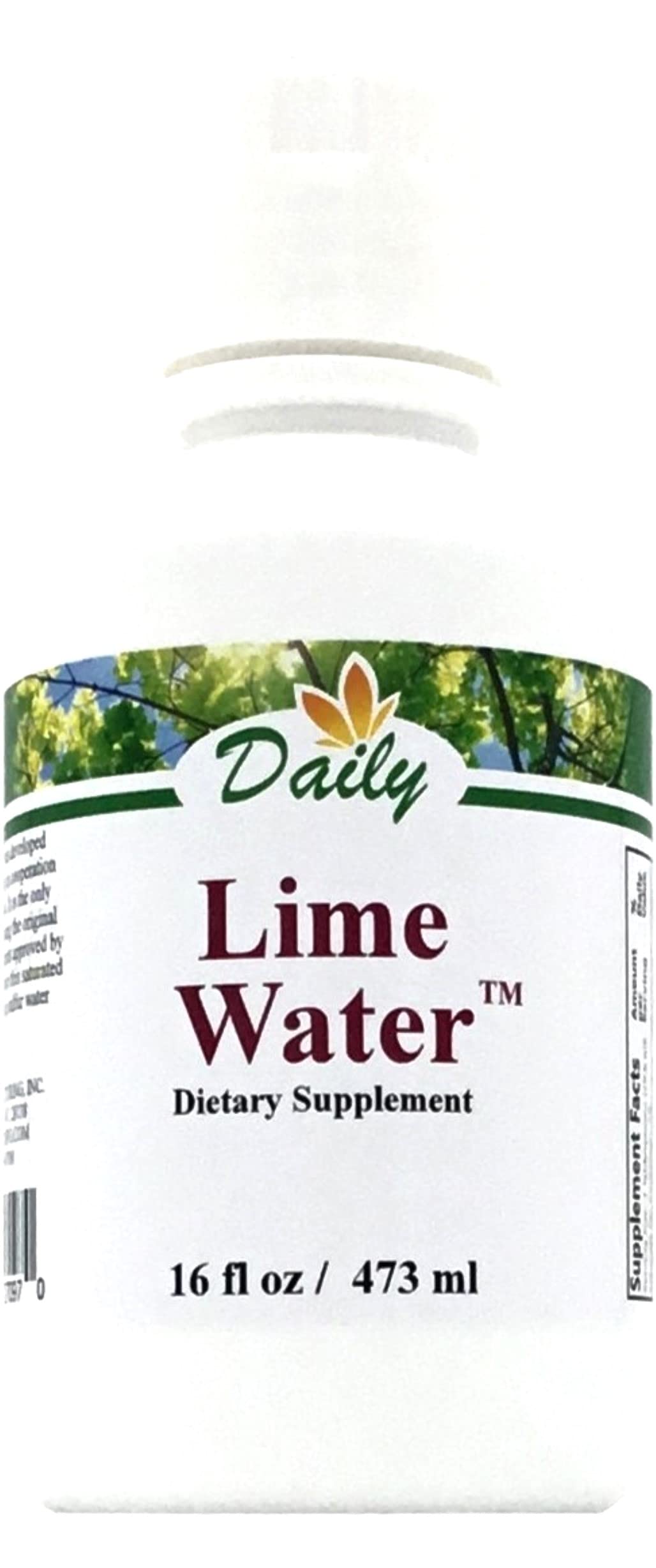 Daily's Lime Water 16 oz bottle – front view