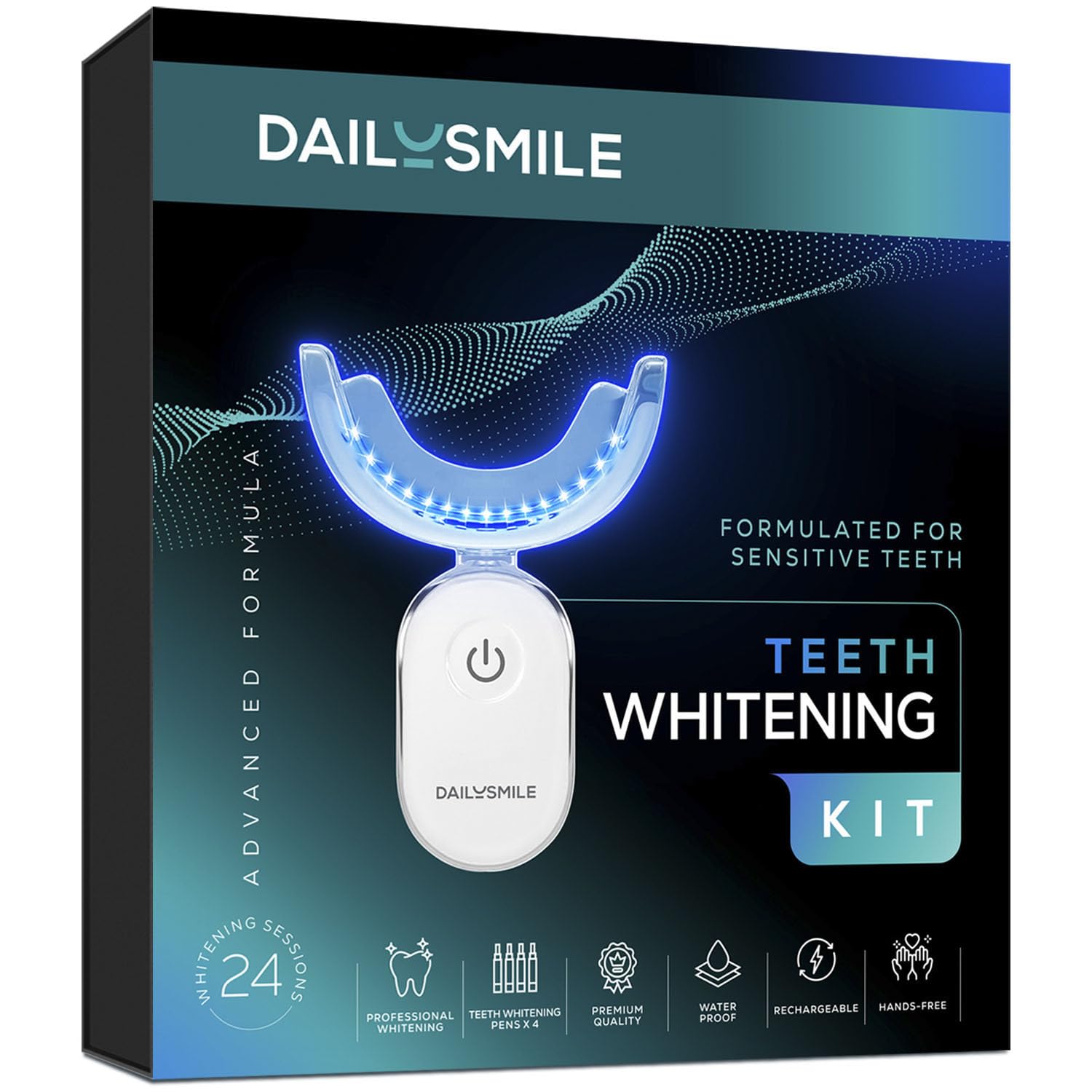 Dailysmile Teeth Whitening Kit packaging with contents