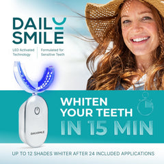 Rechargeable waterproof hands-free LED light for whitening
