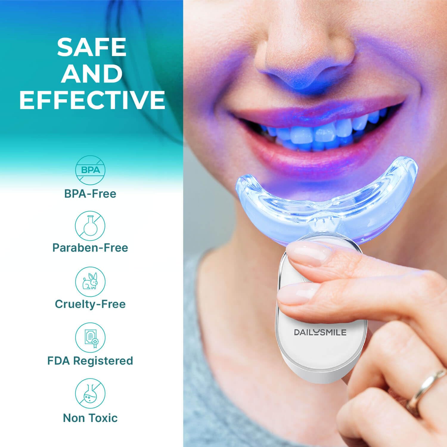 Whitening gel pens arranged for use
