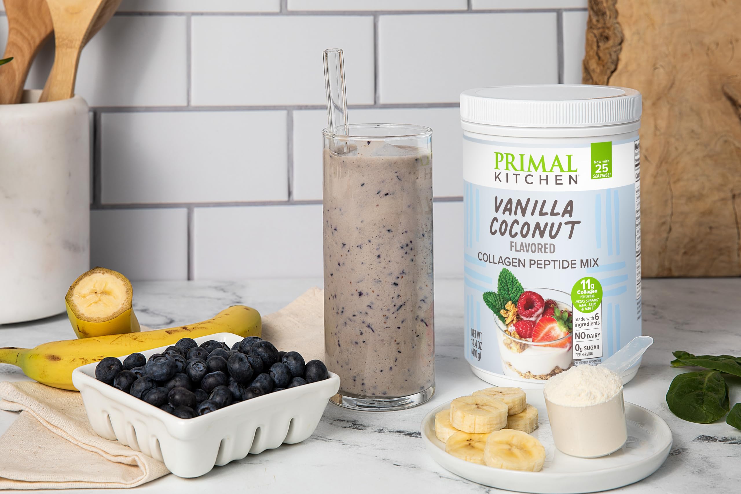 Dairy-free collagen powder suitable for hot or cold drinks