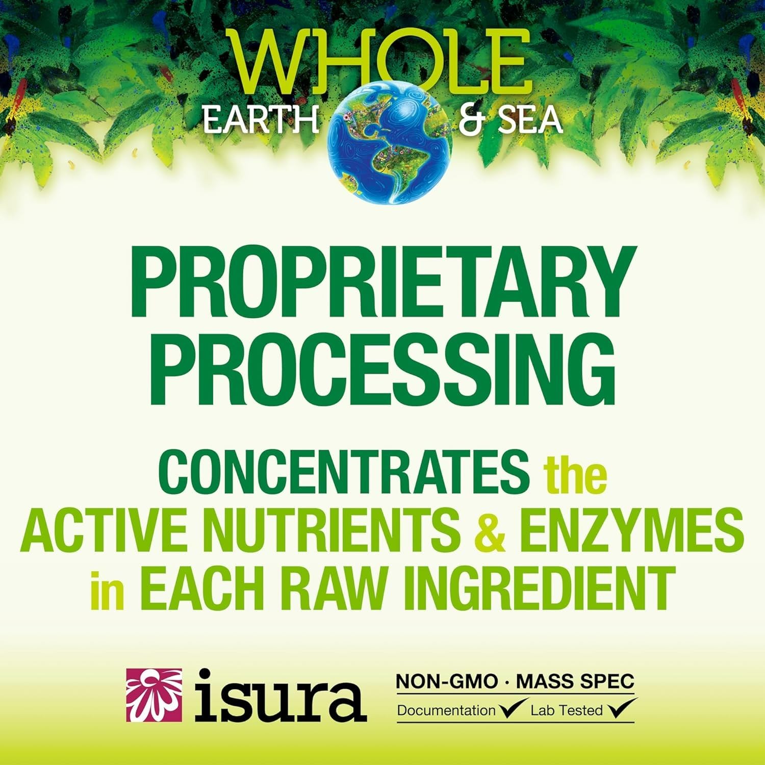 Label showing dairy-free, gluten-free, GMO-free