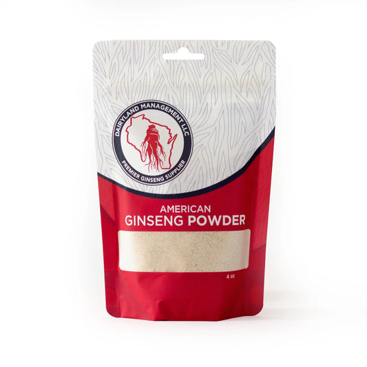Dairyland American Ginseng Powder 4 oz Wisconsin packaging
