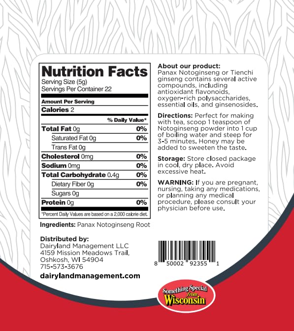 Dairyland Ginseng product packaging front view