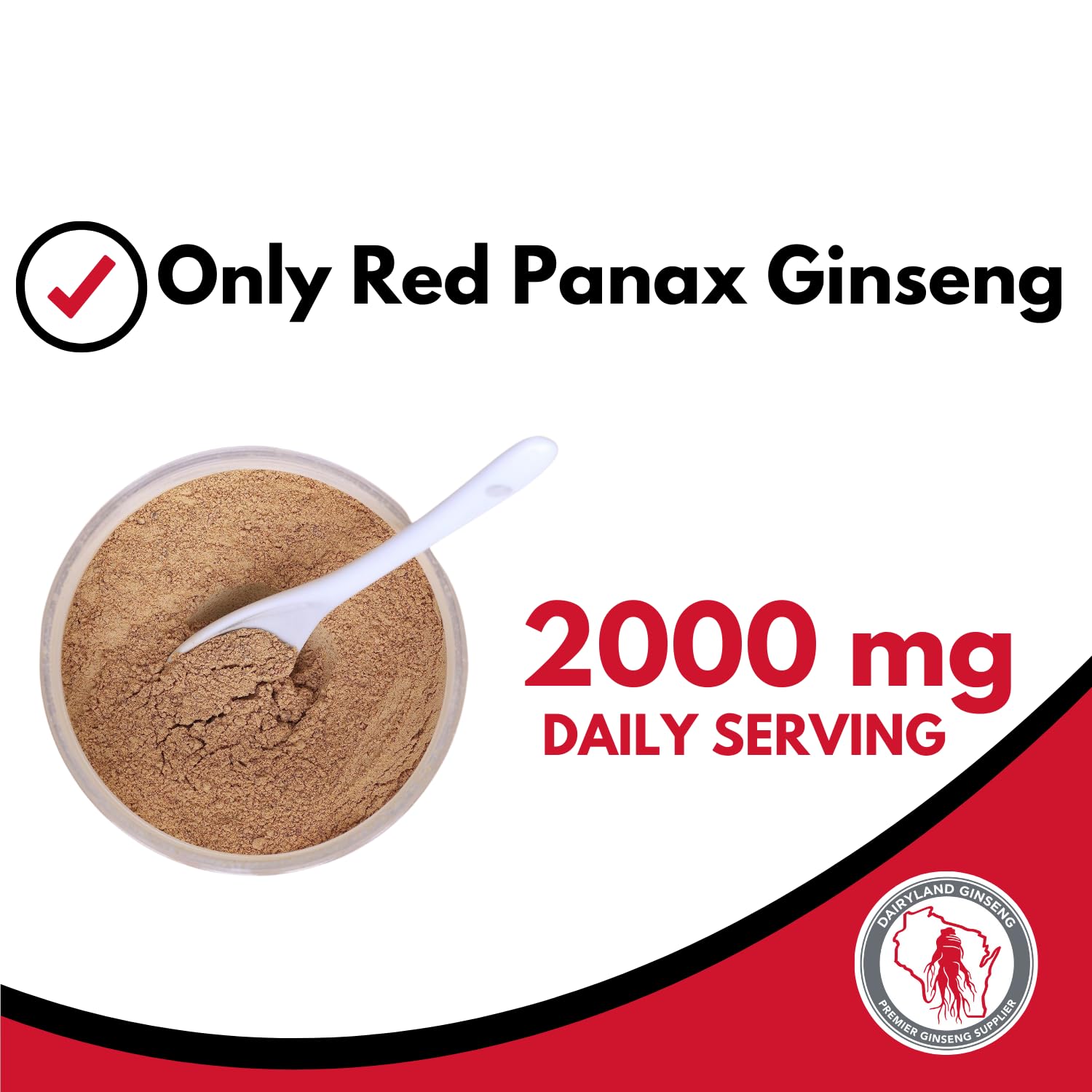 Dairyland Korean Panax ginseng roots highlight natural origin and vitality