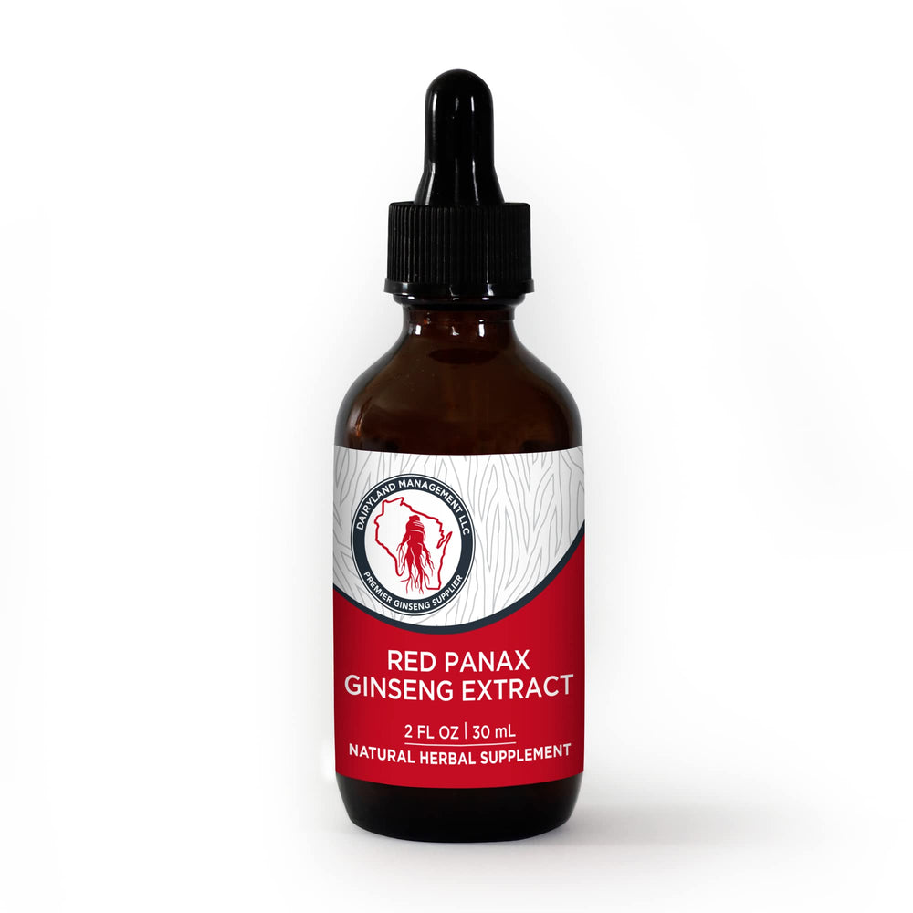 Dairyland Red Ginseng Extract 2 oz bottle – front view