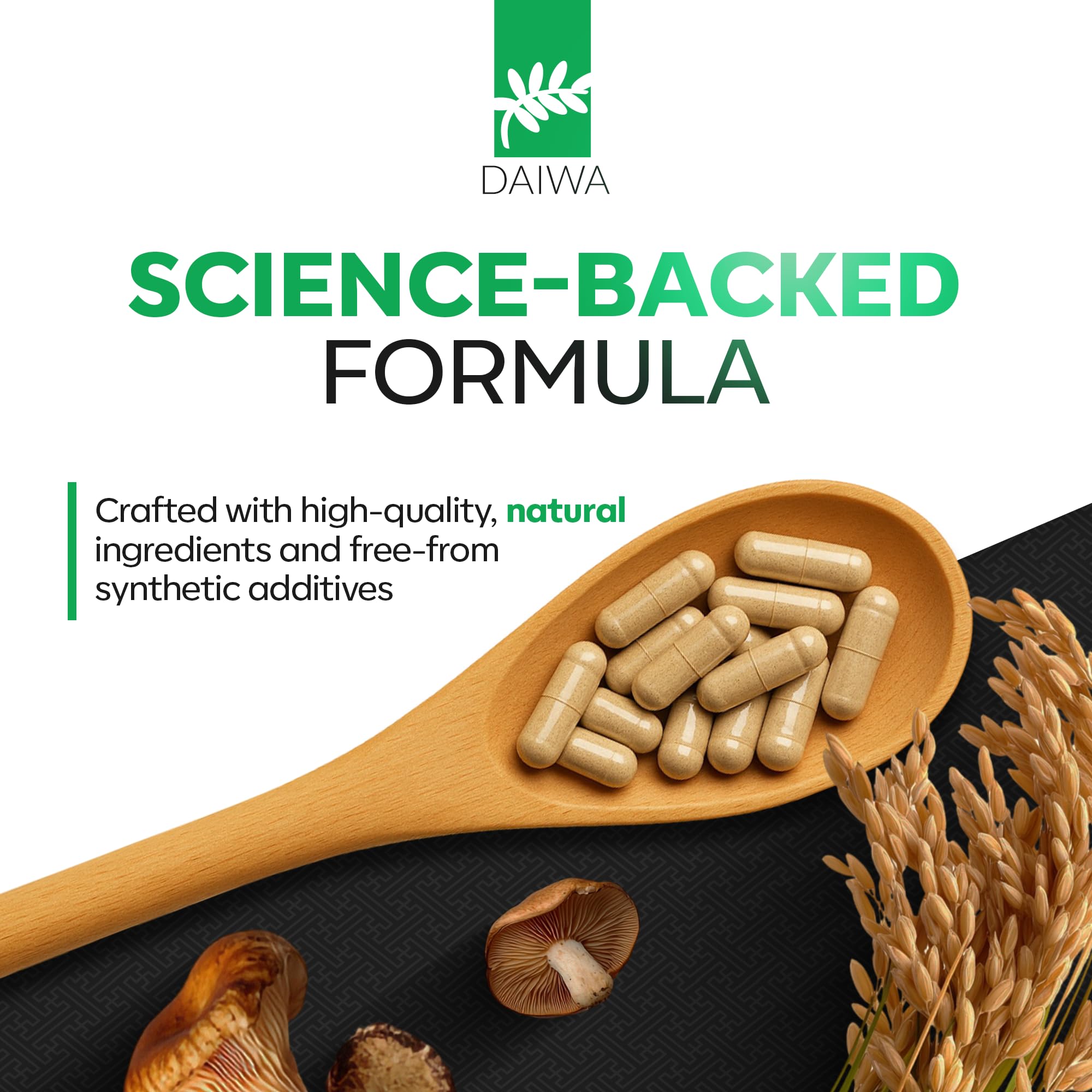 Shiitake mushroom enzyme illustration used in PeakImmune4
