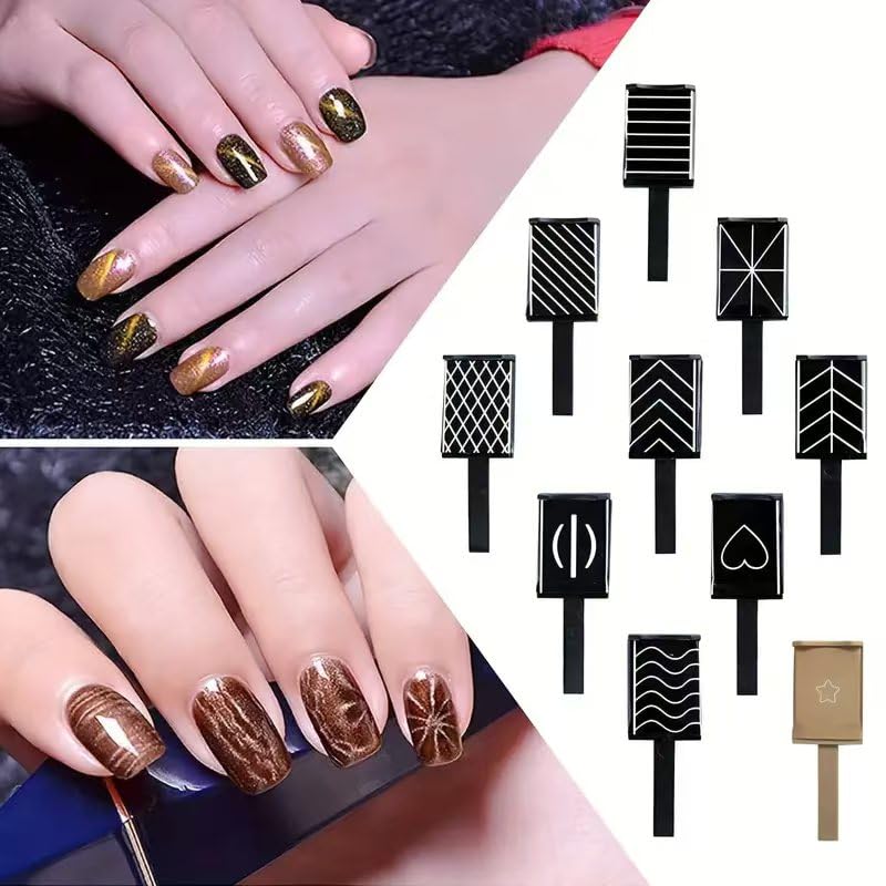 DAIXIANGER compatible with cat eye gels on natural or extended nails