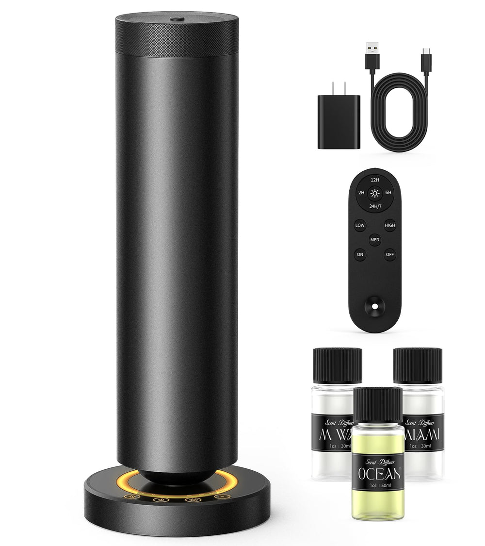 Dakomoda black waterless diffuser front view