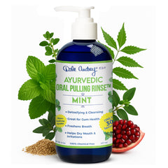 Dale Audrey Ayurvedic Nano Hydroxyapatite Oil Pulling Mouthwash bottle – Mint Cinnamon, 8 oz