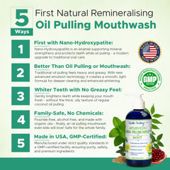 Gums and teeth support through Ayurveda oil pulling
