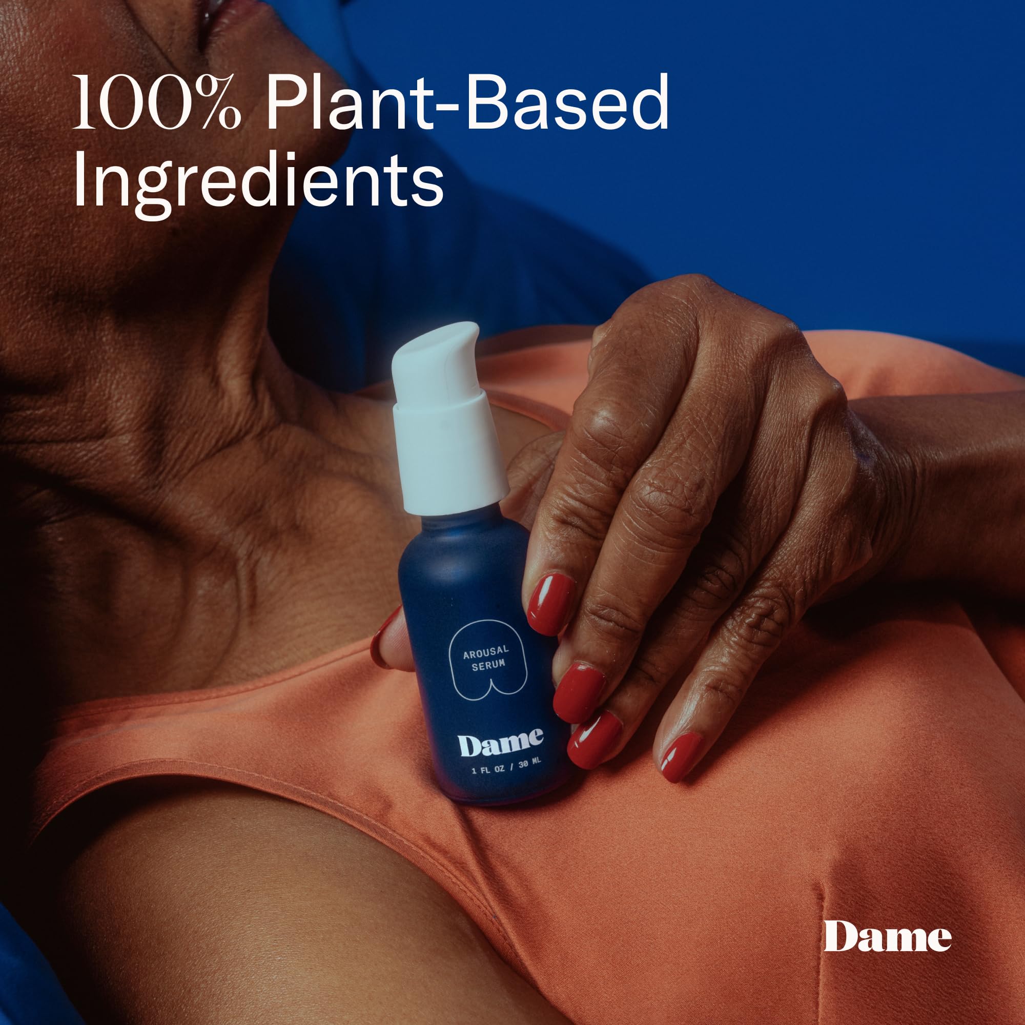 Edible massage oil texture shown on skin