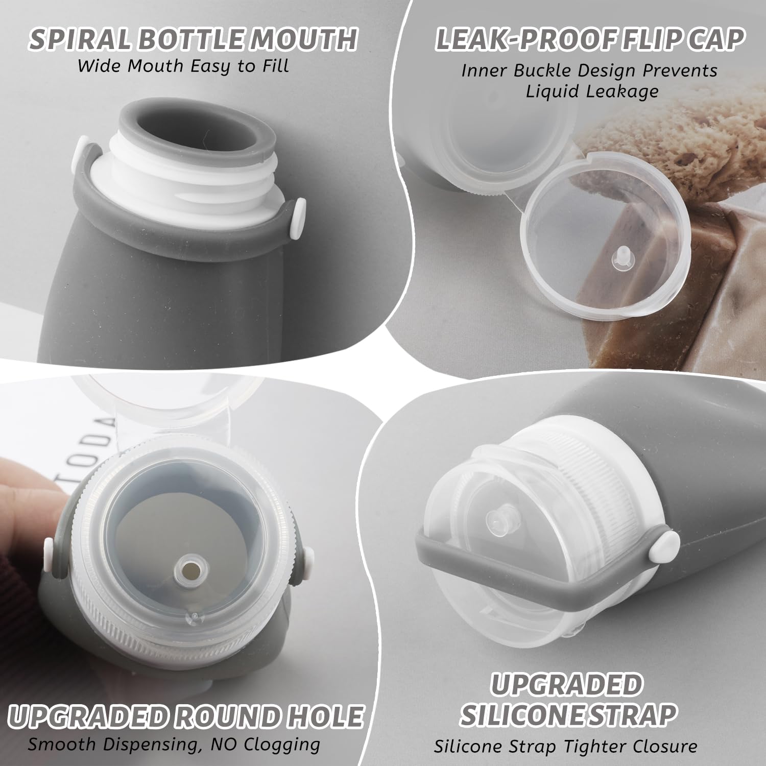 Damsier 30ml travel bottles are compact and TSA-friendly for effortless packing.