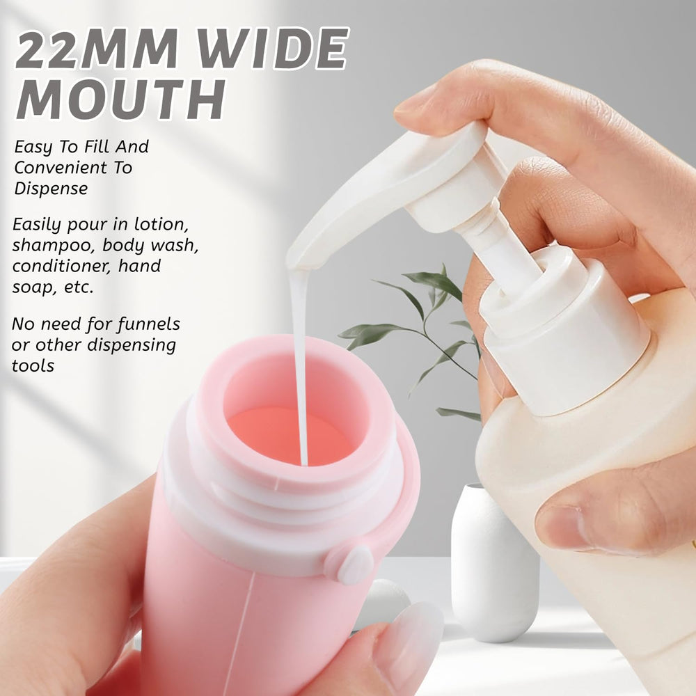 Damsier leakproof bottles suit shampoo, lotion, and sunscreen for trips.