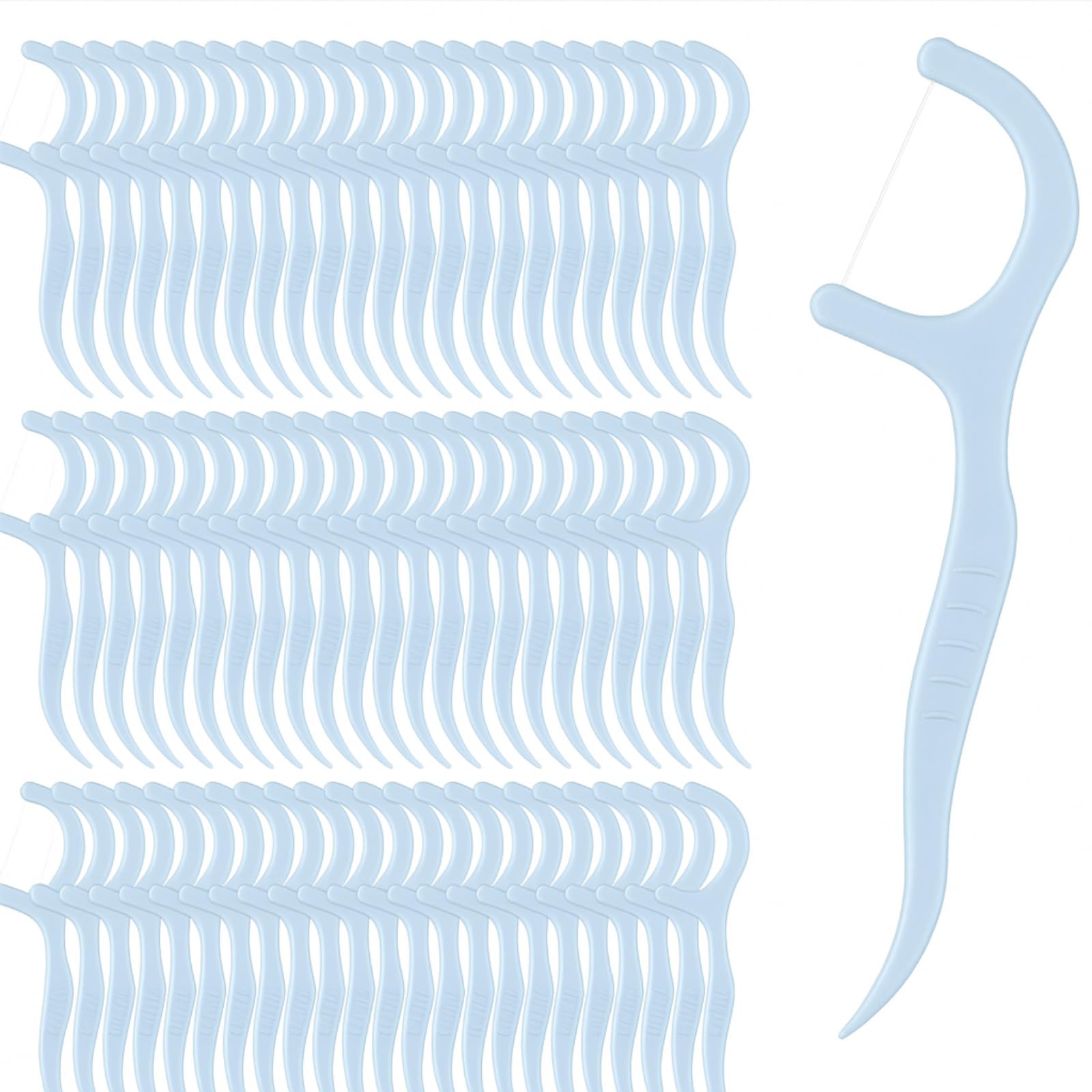 Blue Dandat 2000-count dental floss picks pack, bulk