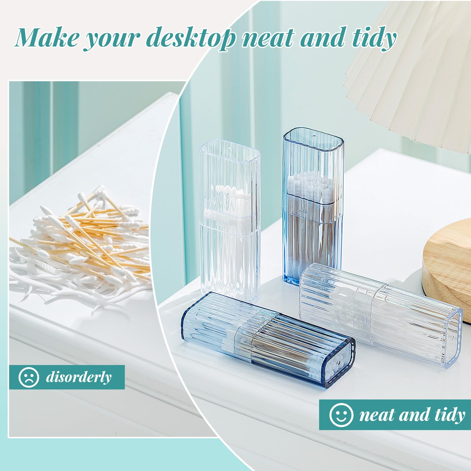Compact white floss holder dimensions 4.1 x 1.3 x 0.8 inches