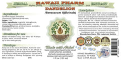 Dried dandelion leaf glycerite ingredients for extract