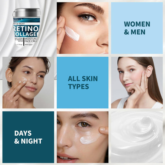 Danliss face and neck cream application on hydrated skin