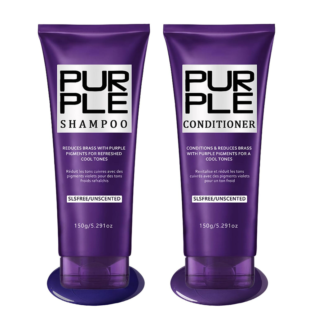Danliss sulfate-free purple shampoo bottle for color-balanced blonde hair