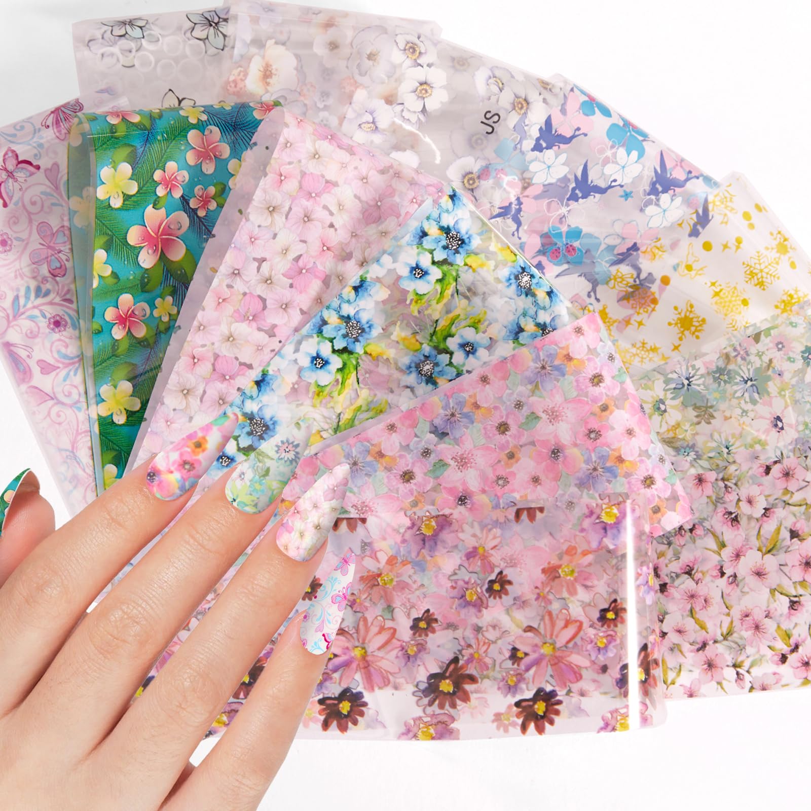DANNEASY glitter texture foil features rich patterns for eye-catching fingertips