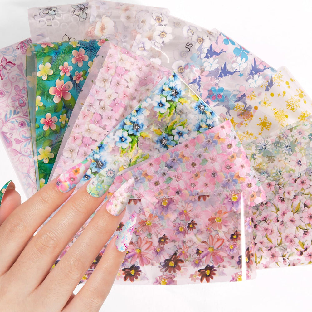 DANNEASY glitter texture foil features rich patterns for eye-catching fingertips