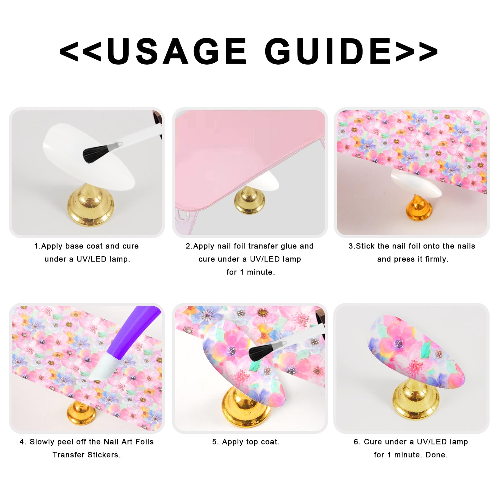 DANNEASY craft-friendly nail foil pack suitable for DIY projects.