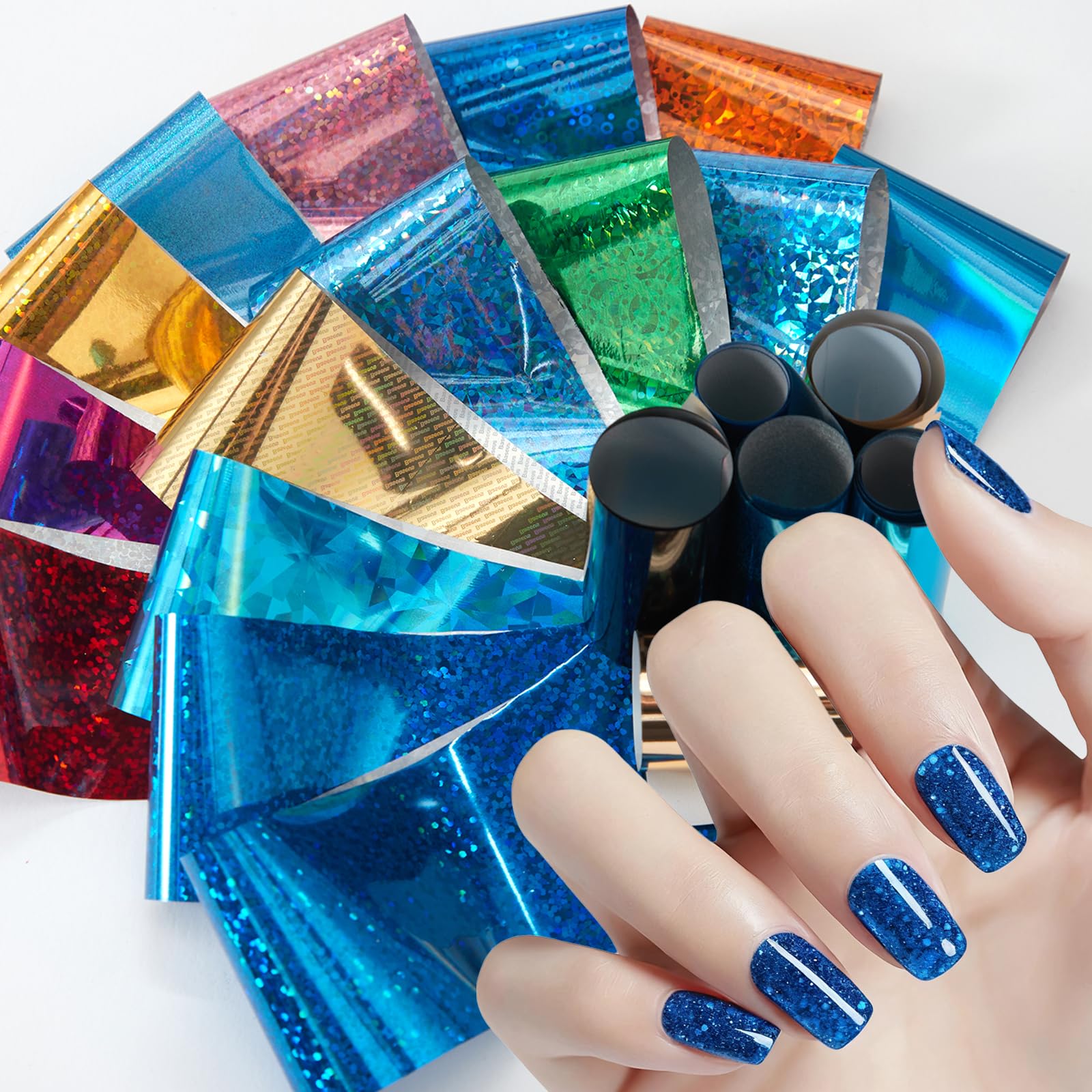 DANNEASY leopard print nail foil adds bold texture to nails.