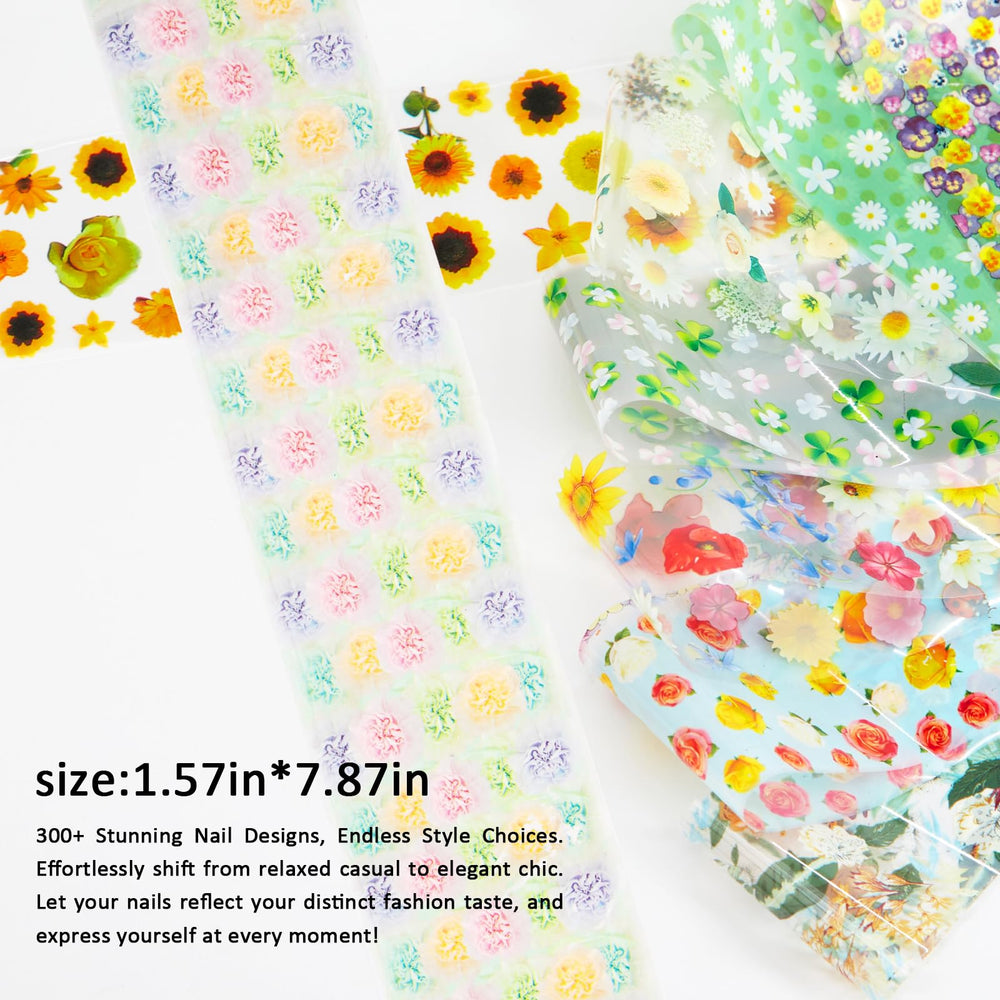 DANNEASY starry sky nail foil design provides celestial flair.