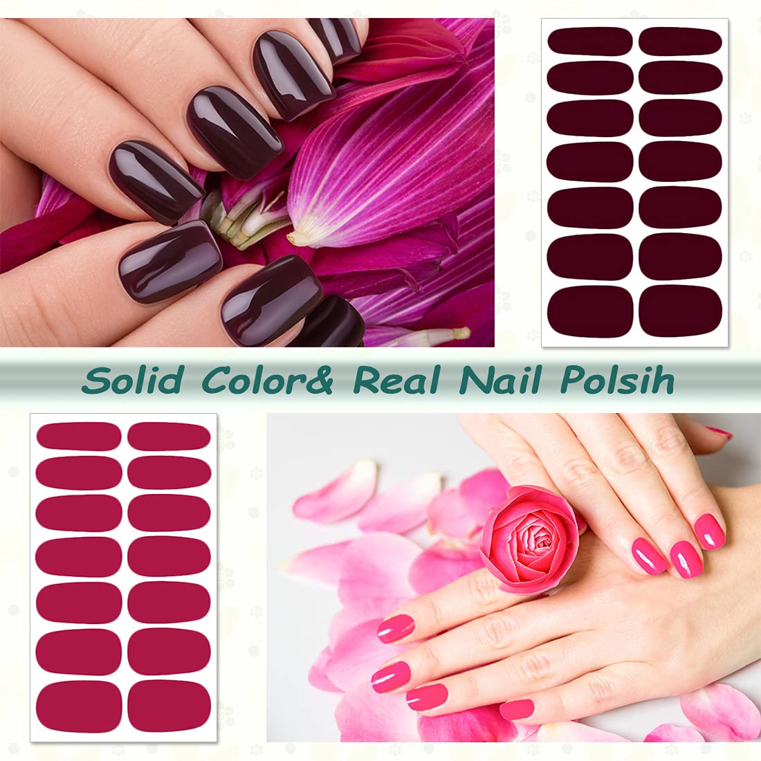 DANNEASY nail strip application on nail shows simple, direct stick-on use.