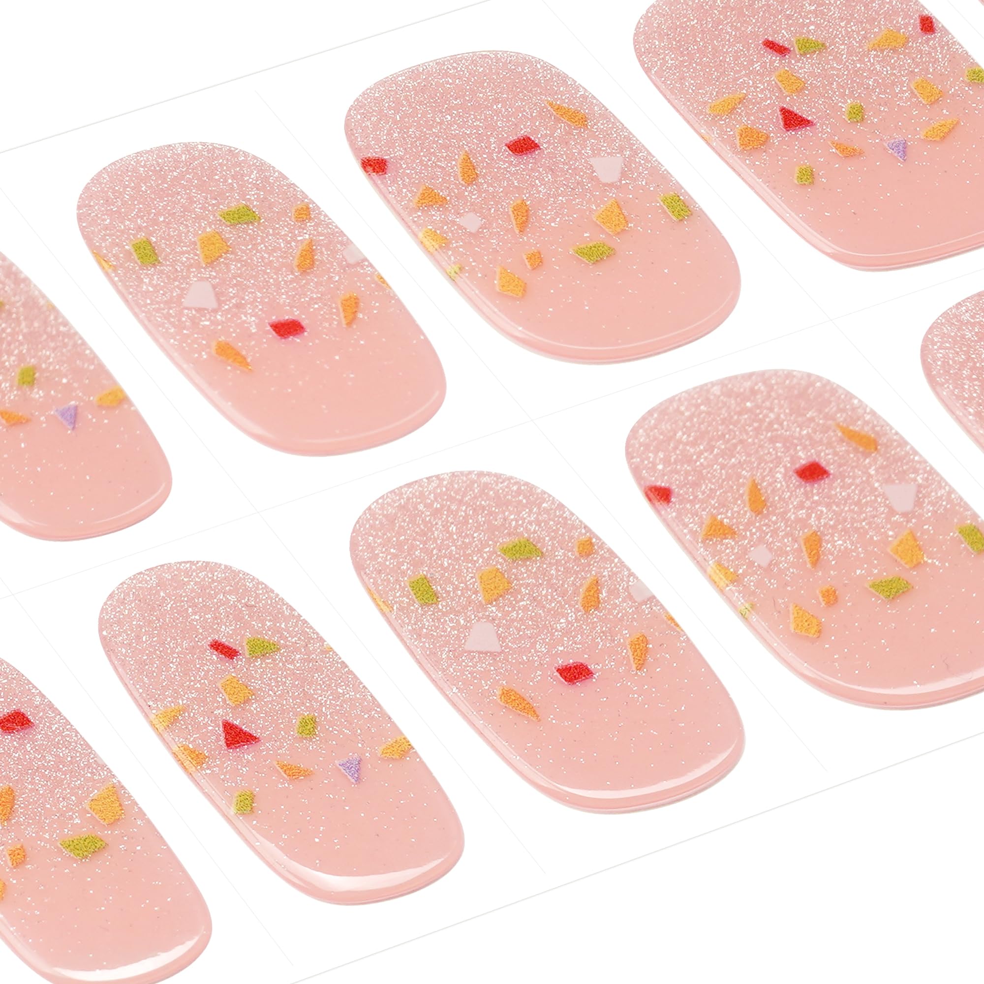 DANNI & TONI Dreamscape Confetti nude wraps remove easily with wood stick