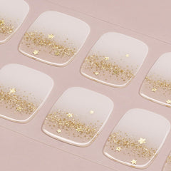 DANNI TONI easy-apply gel strips for precise, salon-like pedicure results.