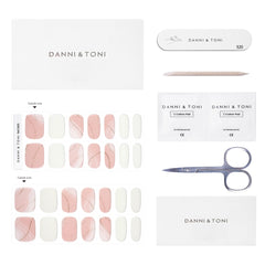DANNI & TONI long lasting gel nail wraps with glossy finish