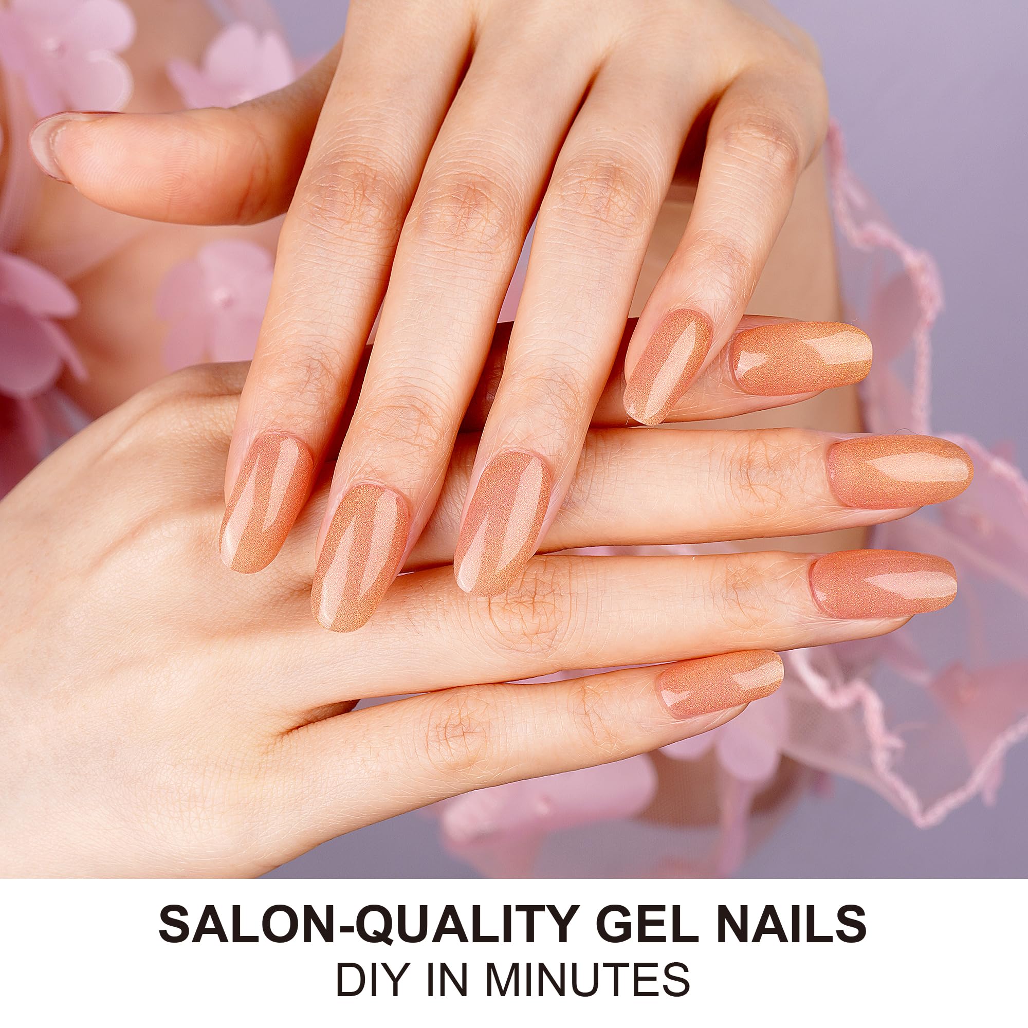 DANNI & TONI Nude Mirage cat-eye wraps easy to apply and cure quickly