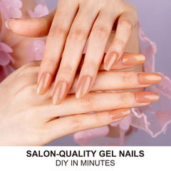 DANNI & TONI Nude Mirage cat-eye wraps easy to apply and cure quickly